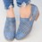 Large Size Women Pattern Hollow out  Suede Slip on Pumps